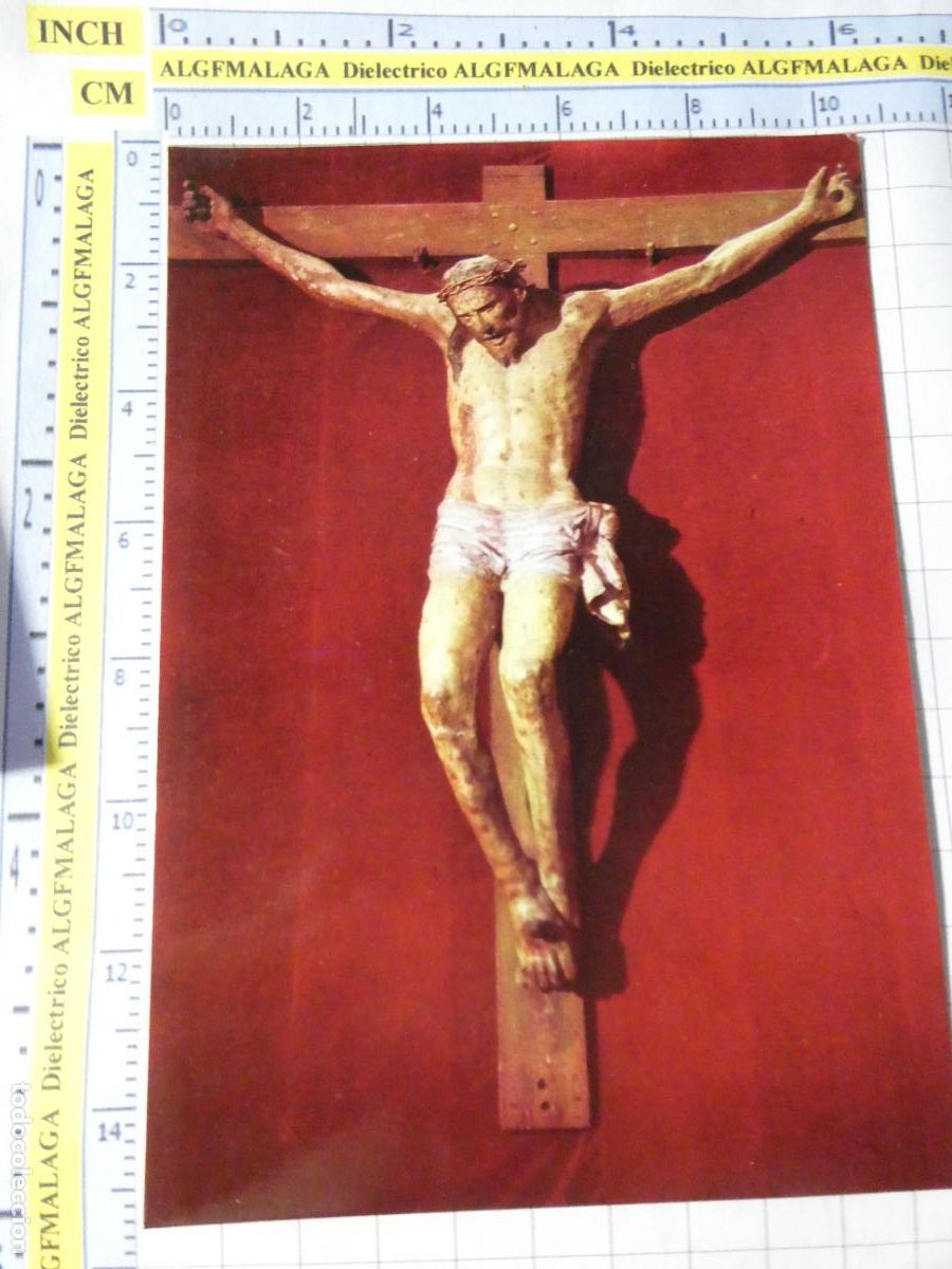 Postales: POSTAL RELIGIOSA SEMANA SANTA. A&Ntilde;O 1972. ARENAS DE SAN PEDRO &Aacute;VILA. CRISTO MAZORCA DE MAIZ. 2711