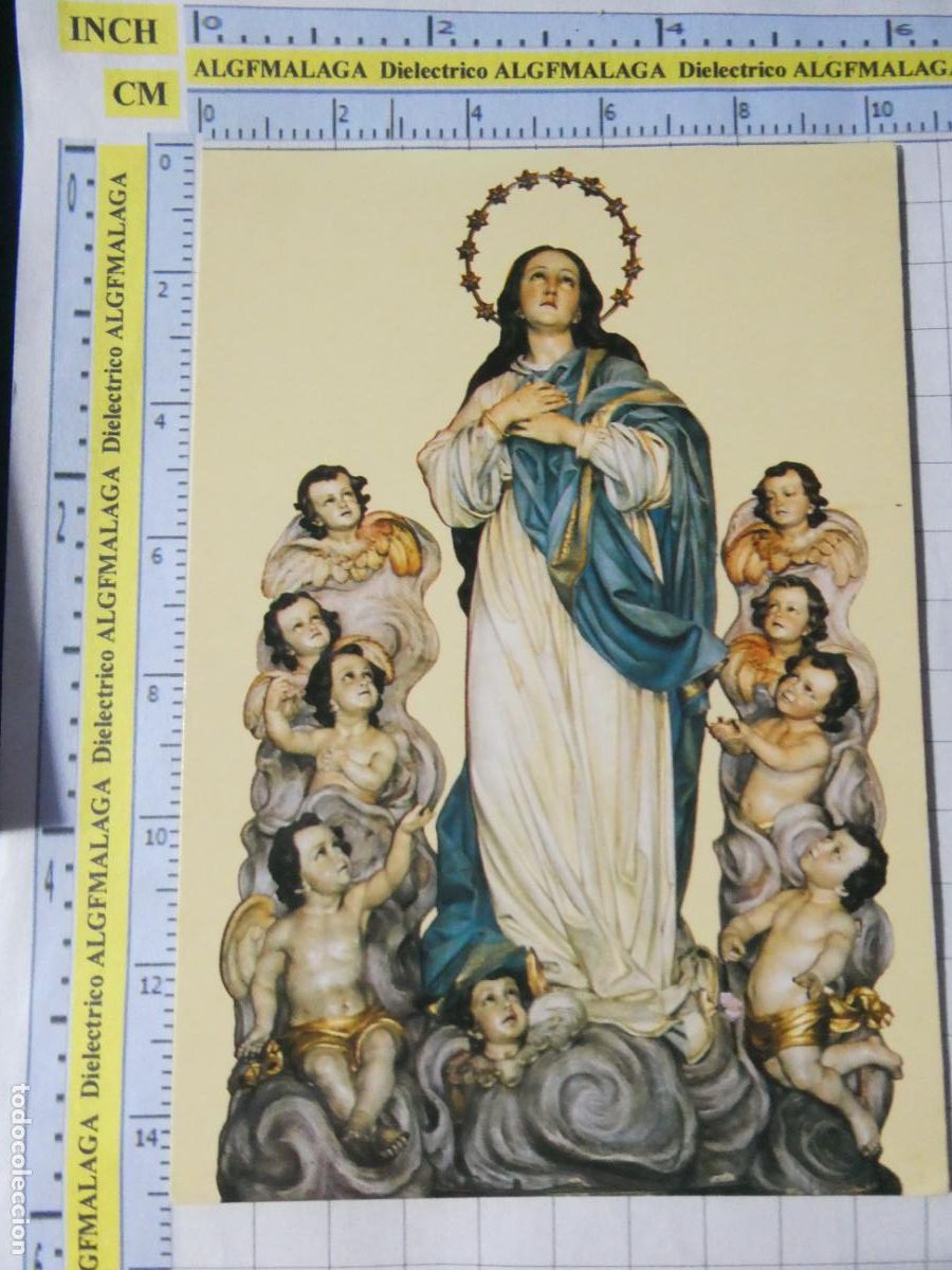 Cartoline: POSTAL RELIGIOSA SEMANA SANTA. A&Ntilde;O 1990. SANTANDER CANTABRIA VIRGEN INMACULADA CONCEPCI&Oacute;N. 2717