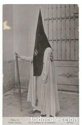 Postales: ANTIGUA POSTAL NUM 16 CLIXE ALMEDA UN NAZARENO DE LA COFRADIA DE LA MACARENA SEMANA SANTA SEVILLA