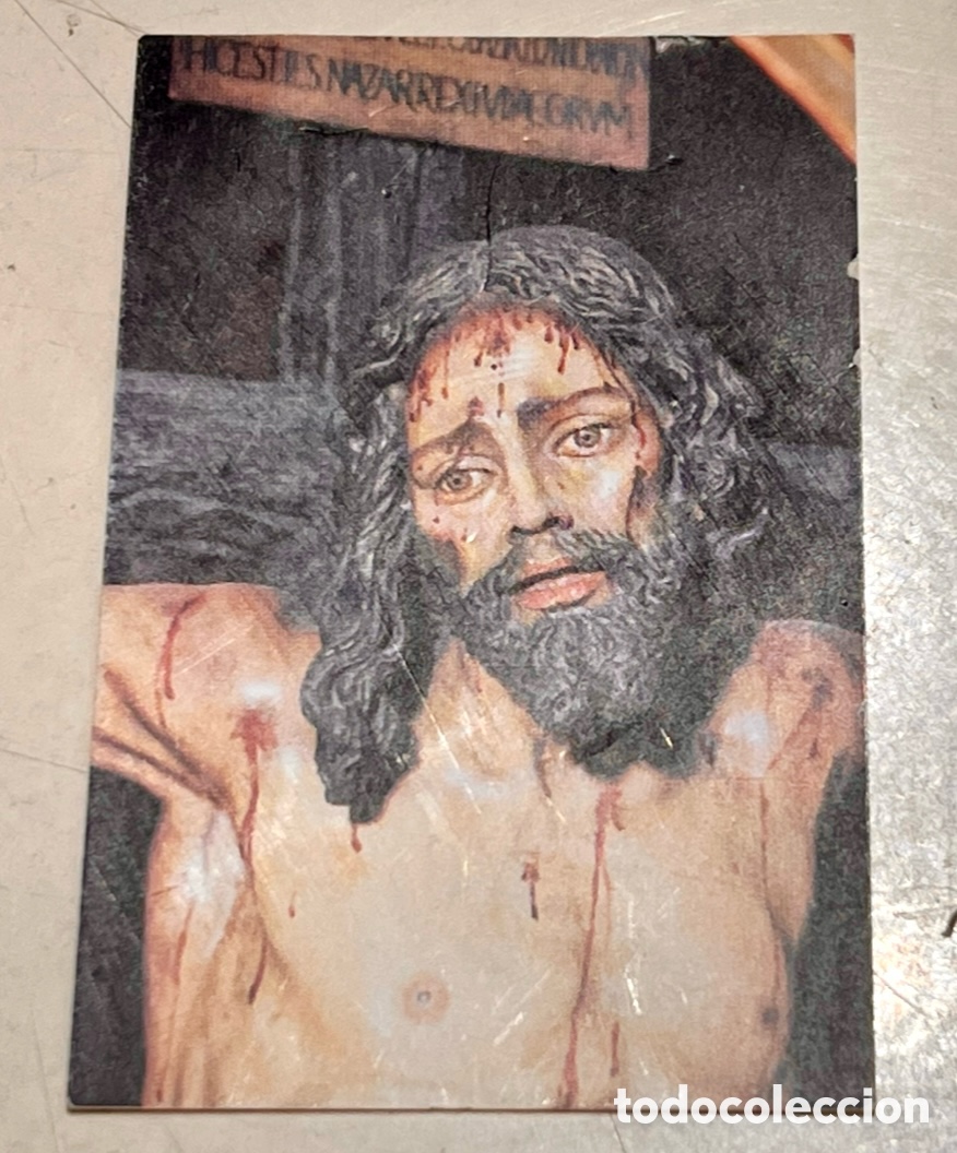 Postales: Estampa Religiosa. Sant&iacute;simo Cristo de la Sed. Nervi&oacute;n. Sevilla. A&ntilde;os 70.