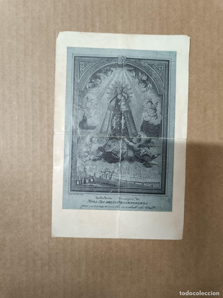 Postales: ANTIGUO DOCUMENTO RELIGIOSO, NUESTRA SE&Ntilde;ORA DESAMPARADOS, 1968, GOIGS OLOT, VALENCIA, BARCELONA -P31