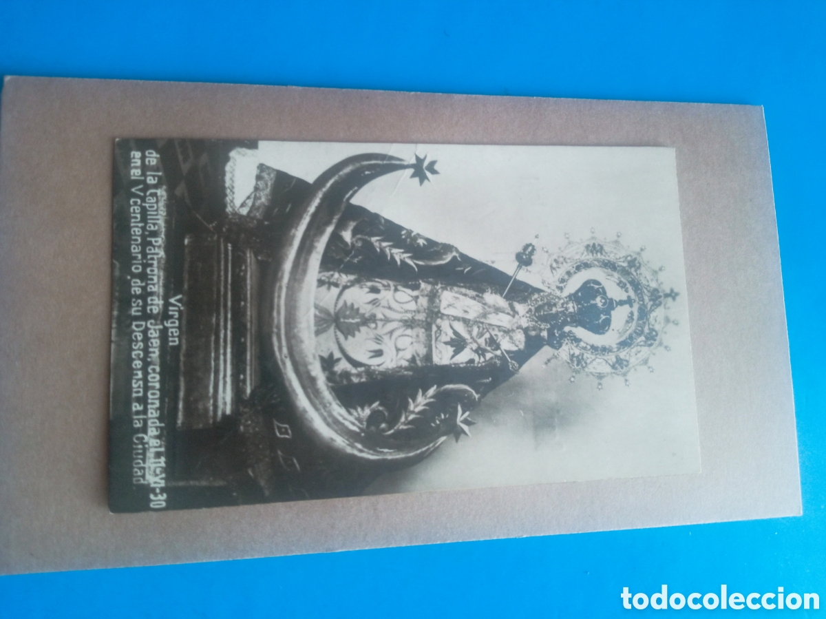 Postales: Antiguo recordatorio Virgen de la Capilla, Patrona de Ja&eacute;n