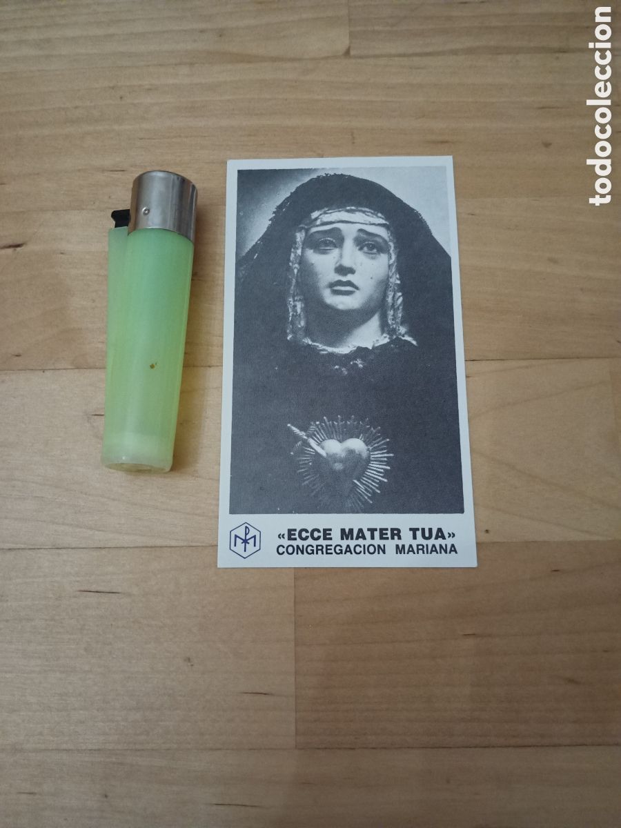 Postales: ESTAMPA RELIGOSA - VIRGEN &rdquo;ECCE MATER TUA&rdquo; - C&Aacute;DIZ