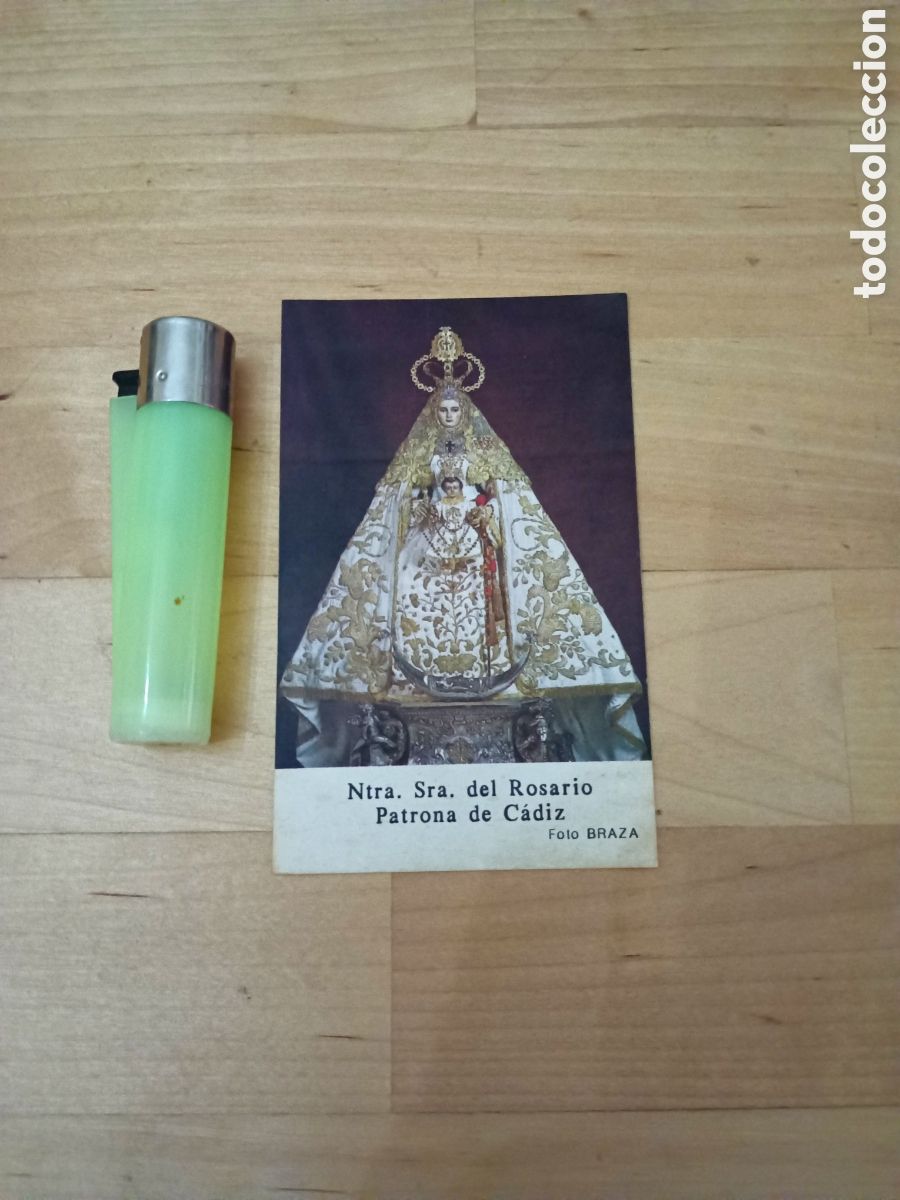 Postales: ESTAMPA RELIGOSA - NUESTRA SE&Ntilde;ORA DEL ROSARIO - PATRONA DE C&Aacute;DIZ