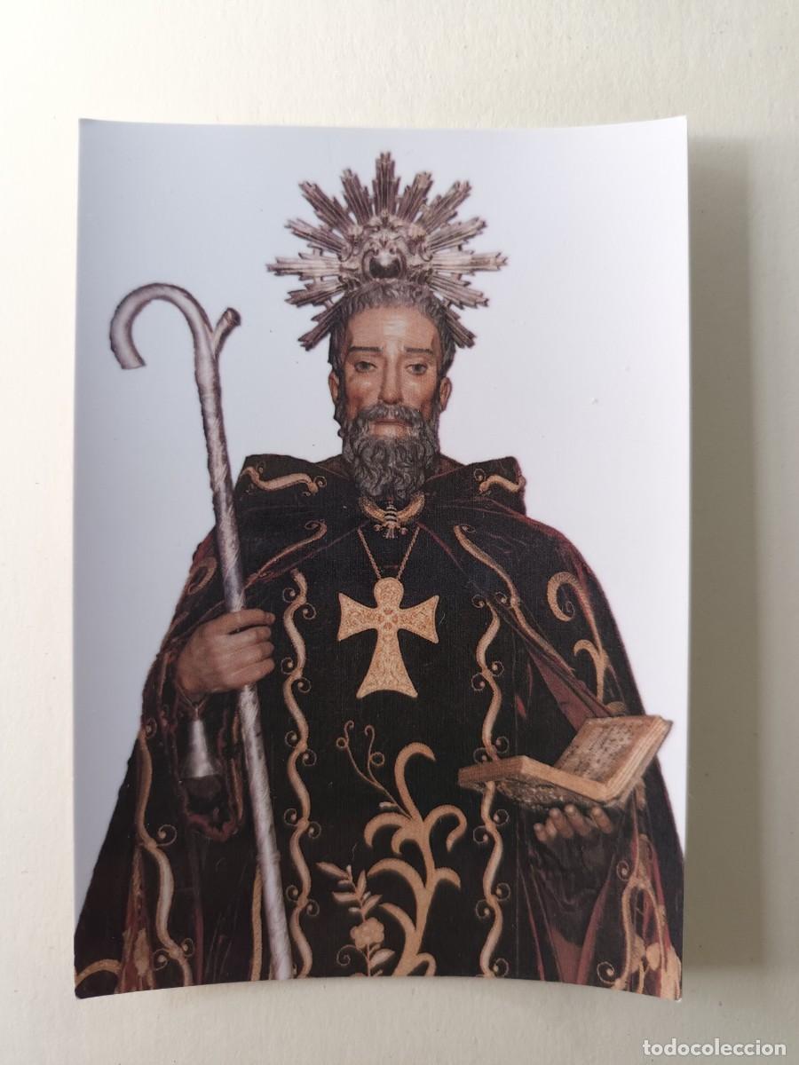 Postales: ESTAMPA SAN ANTONIO ABAD. TRIGUEROS (HUELVA) - ORACION (REVERSO)