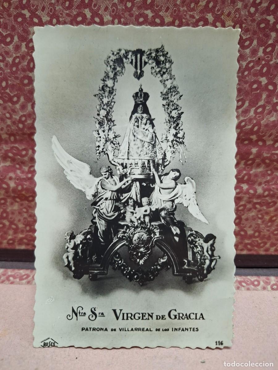 Postales: ANTIGUA POSTAL RELIGIOSA VIRGEN DE GRACIA VILLAREAL DE LOS INFANTES CASTELLON VALENCIA