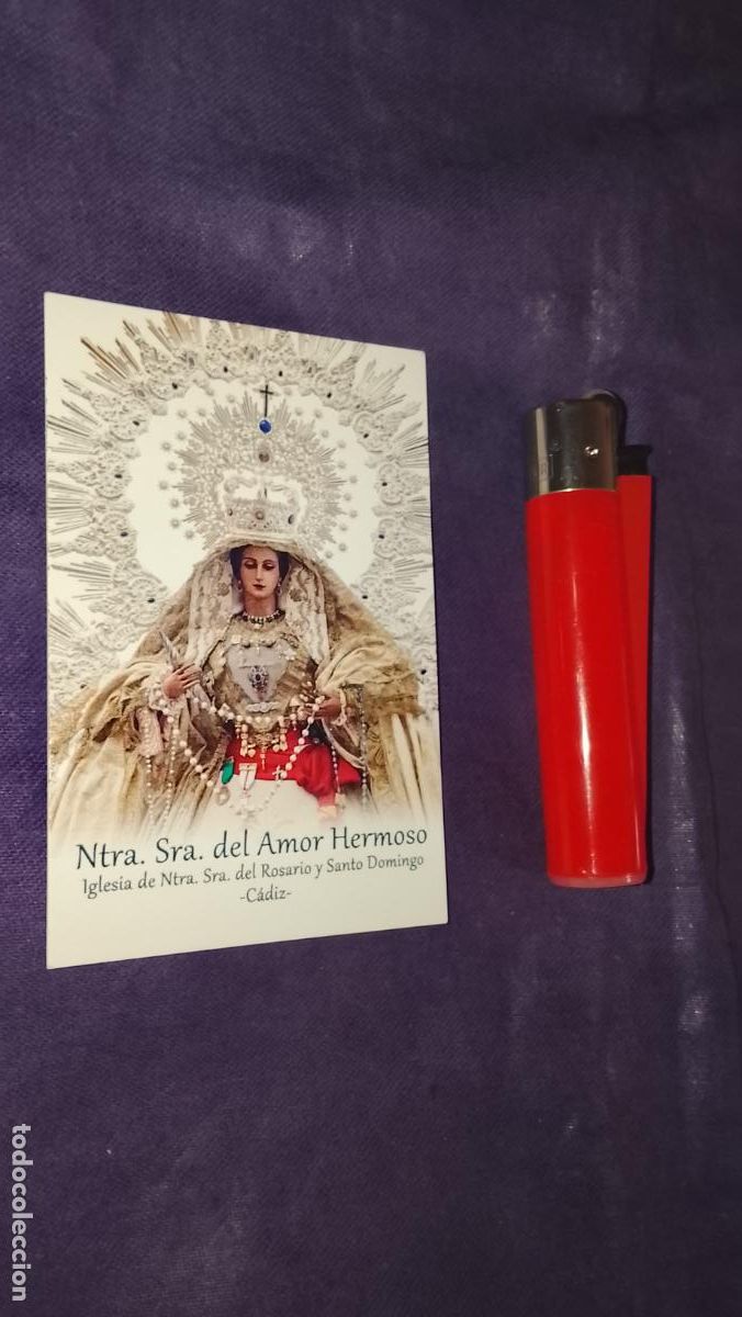Cartoline: ESTAMPA RELIGIOSA ESTAMPITA DE LAS DE SEMANA SANTA DE CADIZ VIRGEN O CRISTO