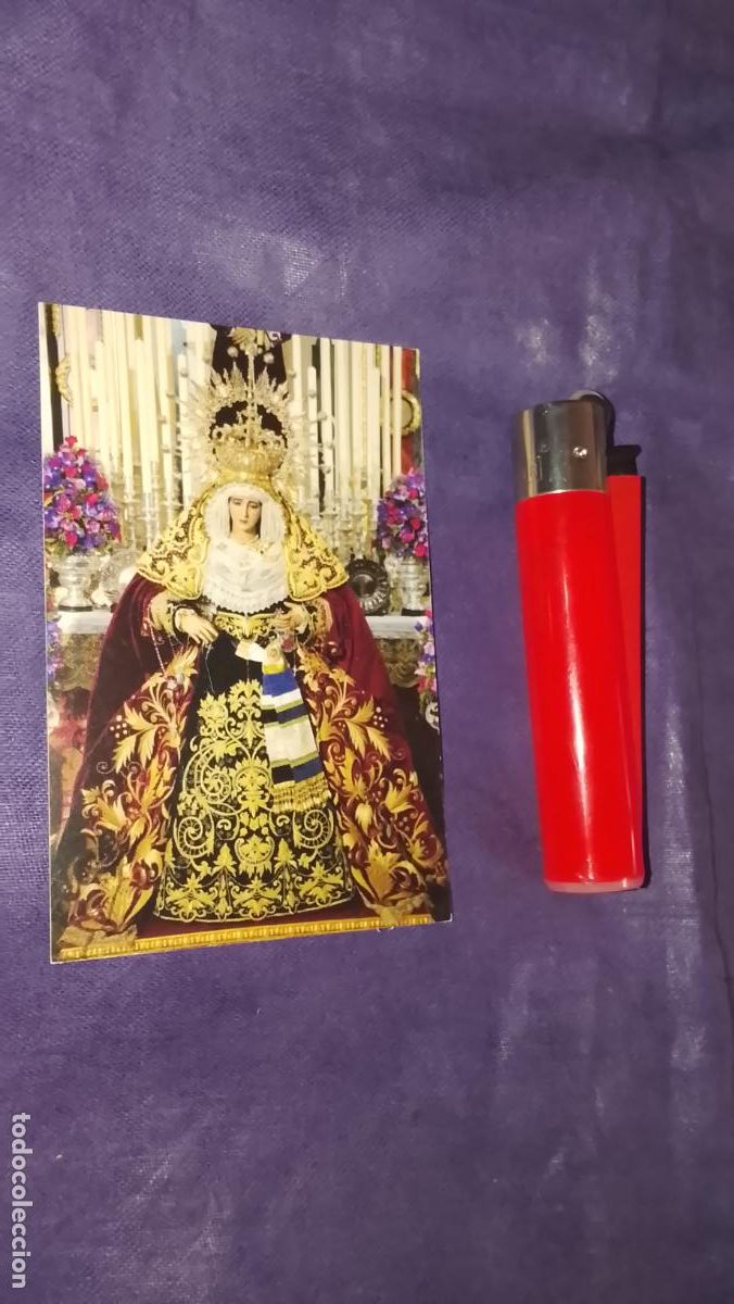 Cartoline: ESTAMPA RELIGIOSA ESTAMPITA DE LAS DE SEMANA SANTA DE CADIZ VIRGEN O CRISTO