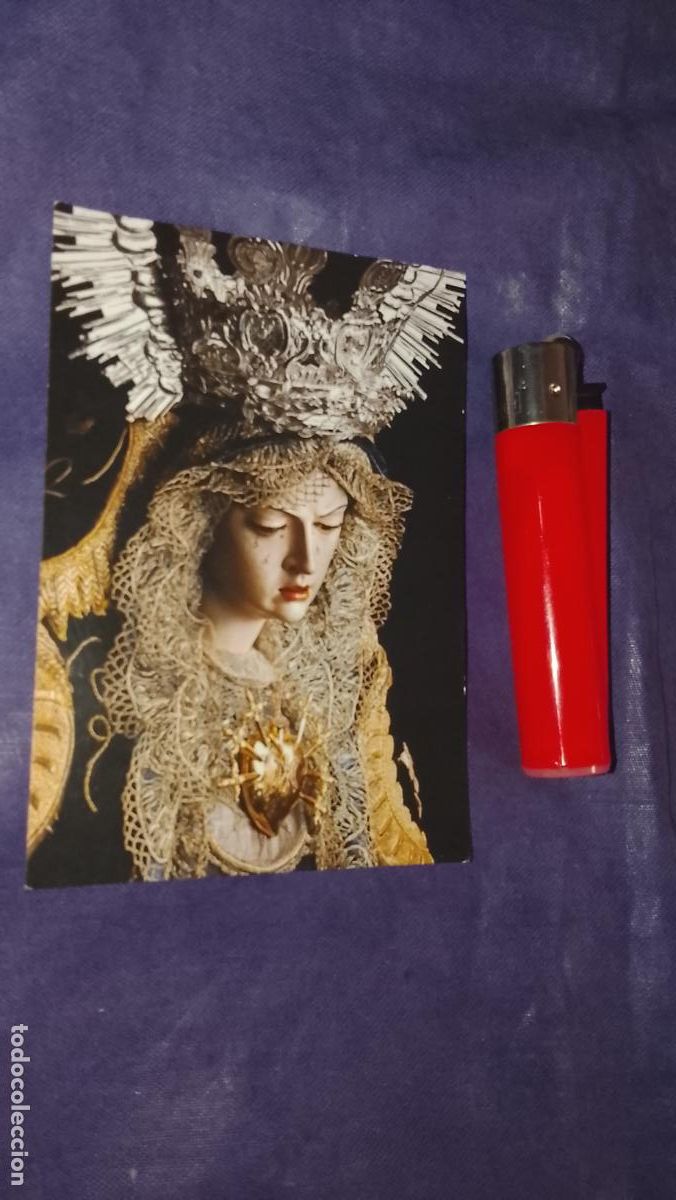 Cartoline: ESTAMPA RELIGIOSA ESTAMPITA DE LAS DE SEMANA SANTA DE CADIZ VIRGEN O CRISTO