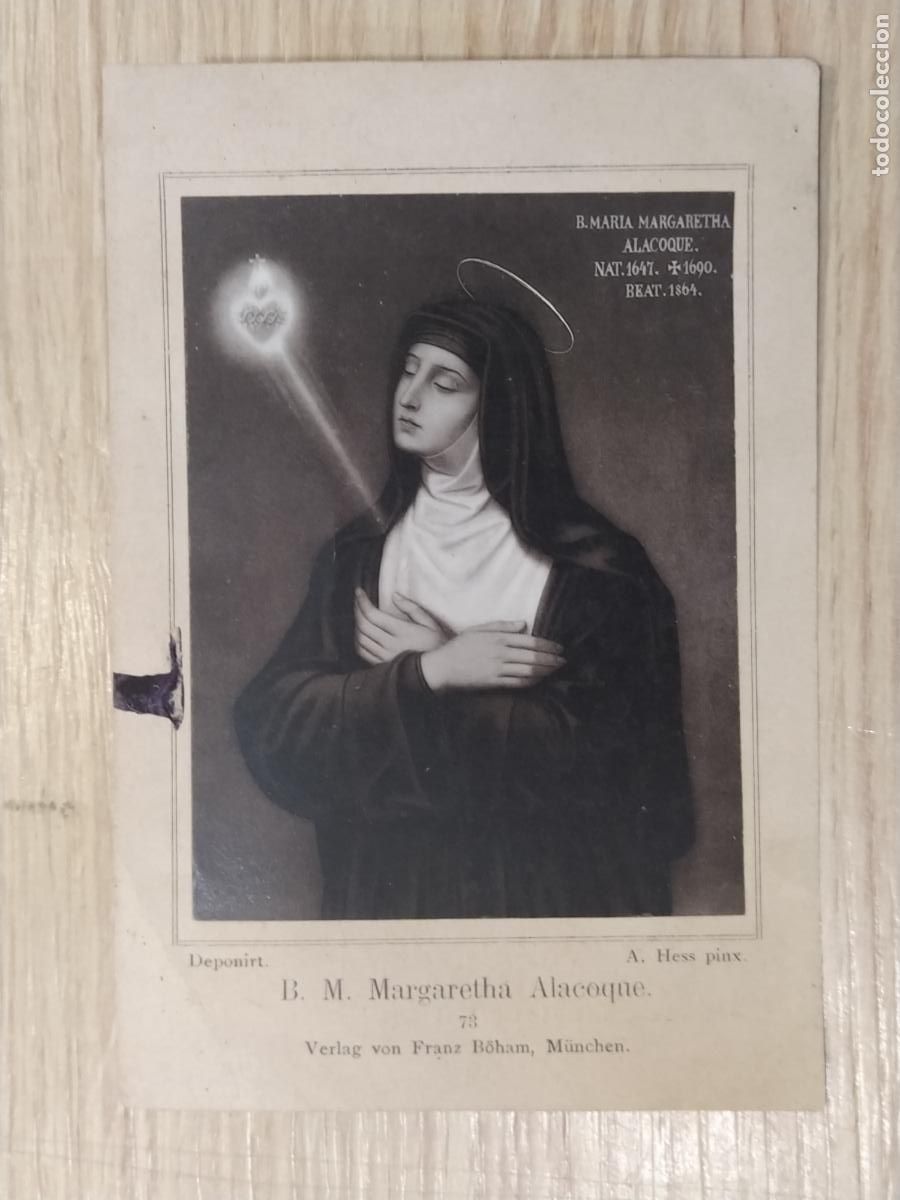 Postales: B.M. MARGARETHA ALACOQUE - ESTAMPA ANTIGUA -(117.018)