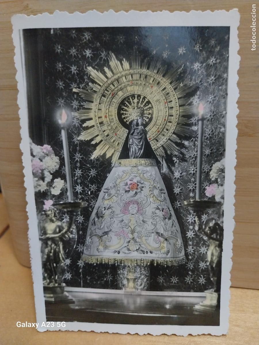 Postales: VIRGEN DEL PILAR NTRA SRA ED CC ZARAGOZA 49 CIRCULADA A&Ntilde;O 1952 COLOREADA MUY BONITA ORIGINAL