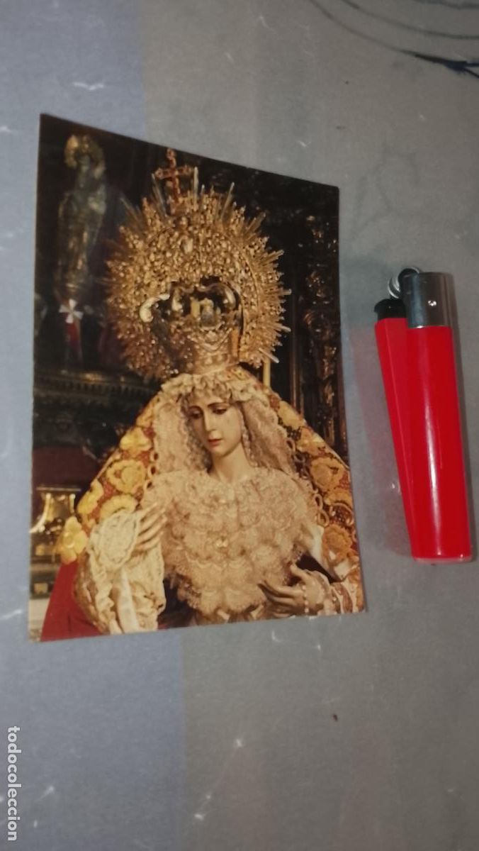 Cartoline: ESTAMPA RELIGIOSA ESTAMPITA DE LAS DE SEMANA SANTA DE CADIZ VIRGEN O CRISTO