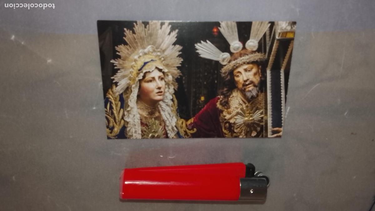 Cartoline: ESTAMPA RELIGIOSA ESTAMPITA DE LAS DE SEMANA SANTA DE CADIZ VIRGEN O CRISTO