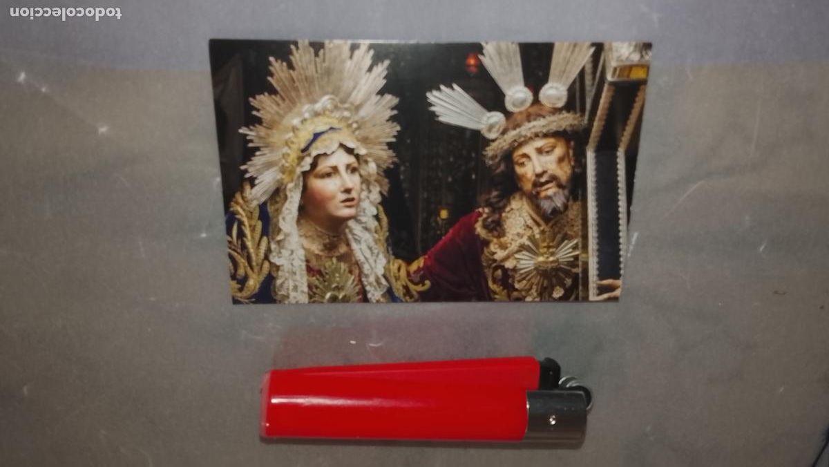 Cartoline: ESTAMPA RELIGIOSA ESTAMPITA DE LAS DE SEMANA SANTA DE CADIZ VIRGEN O CRISTO