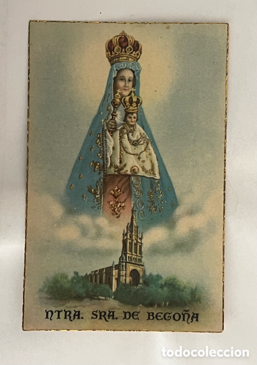 Postales: NUESTRA SE&Ntilde;ORA DE BEGO&Ntilde;A. Patrona de Bilbao&hellip; Postal Religiosa&hellip; (h.1940?)