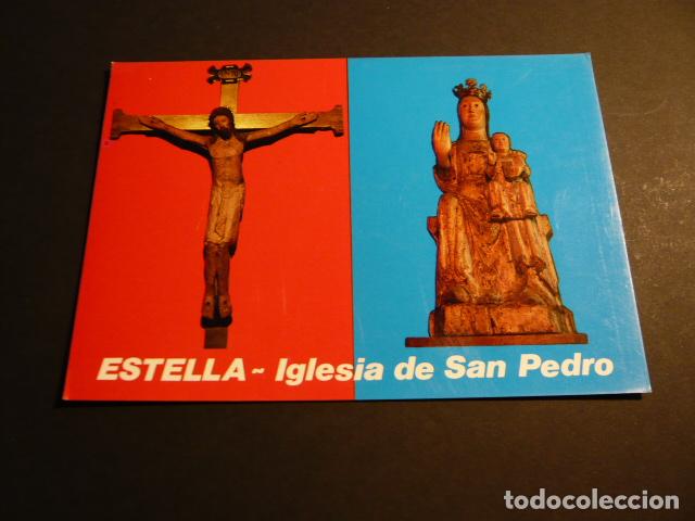 Postales: ESTELLA NAVARRA CRISTO Y NUESTRA SE&Ntilde;ORA DE BELEN POSTAL