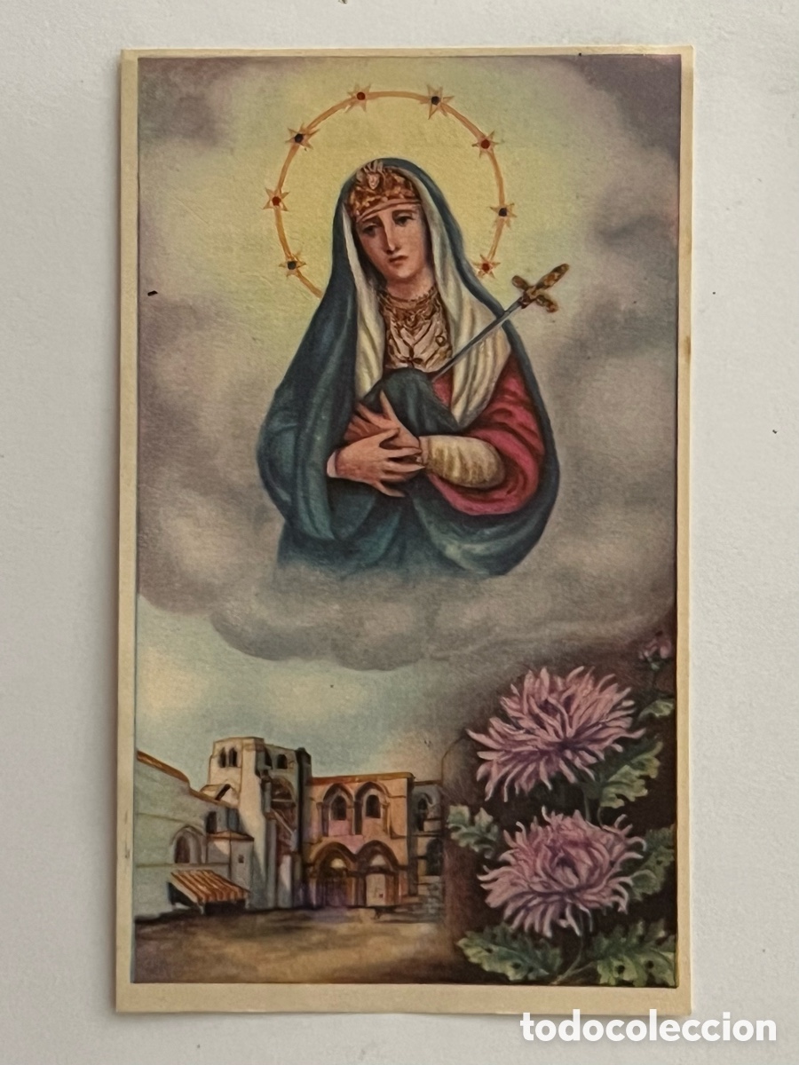 Postales: NUESTRA SE&Ntilde;ORA DE LOS DOLORES. Mes de Mar&iacute;a &hellip; DIA 28, Edic., La Milagrosa. Barcelona