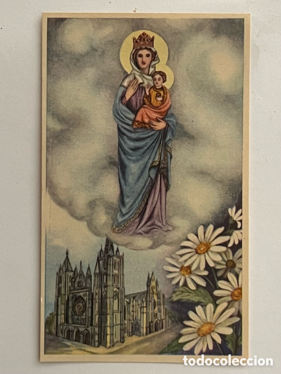Postales: NUESTRA SE&Ntilde;ORA LAS NIEVES, VENERADA EN LE&Oacute;N. Mes de Mar&iacute;a &hellip; DIA 10, Edic., La Milagrosa