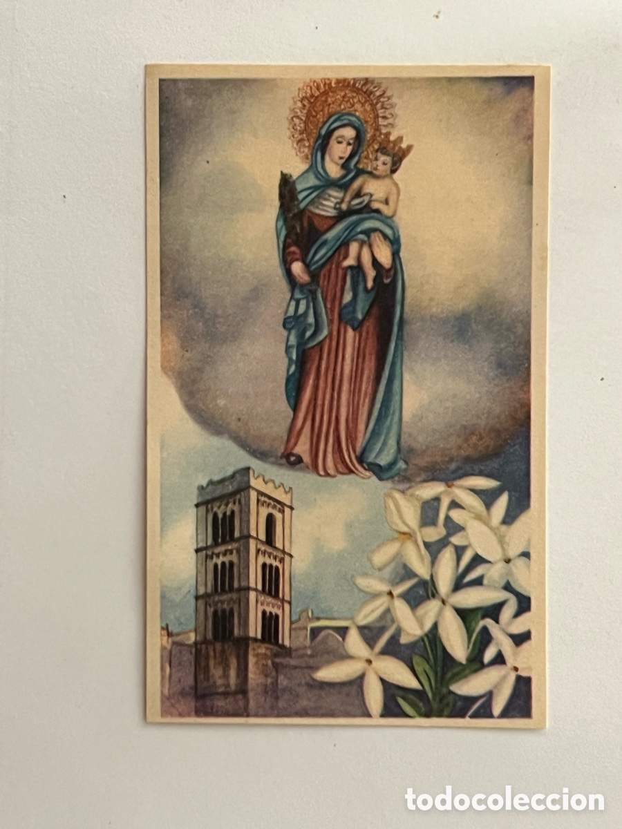 Postales: NUESTRA SE&Ntilde;ORA DE LA CANDELARIA. AMPURIAS (Girona) Mes de Mar&iacute;a &hellip; DIA 7, Edic., La Milagrosa