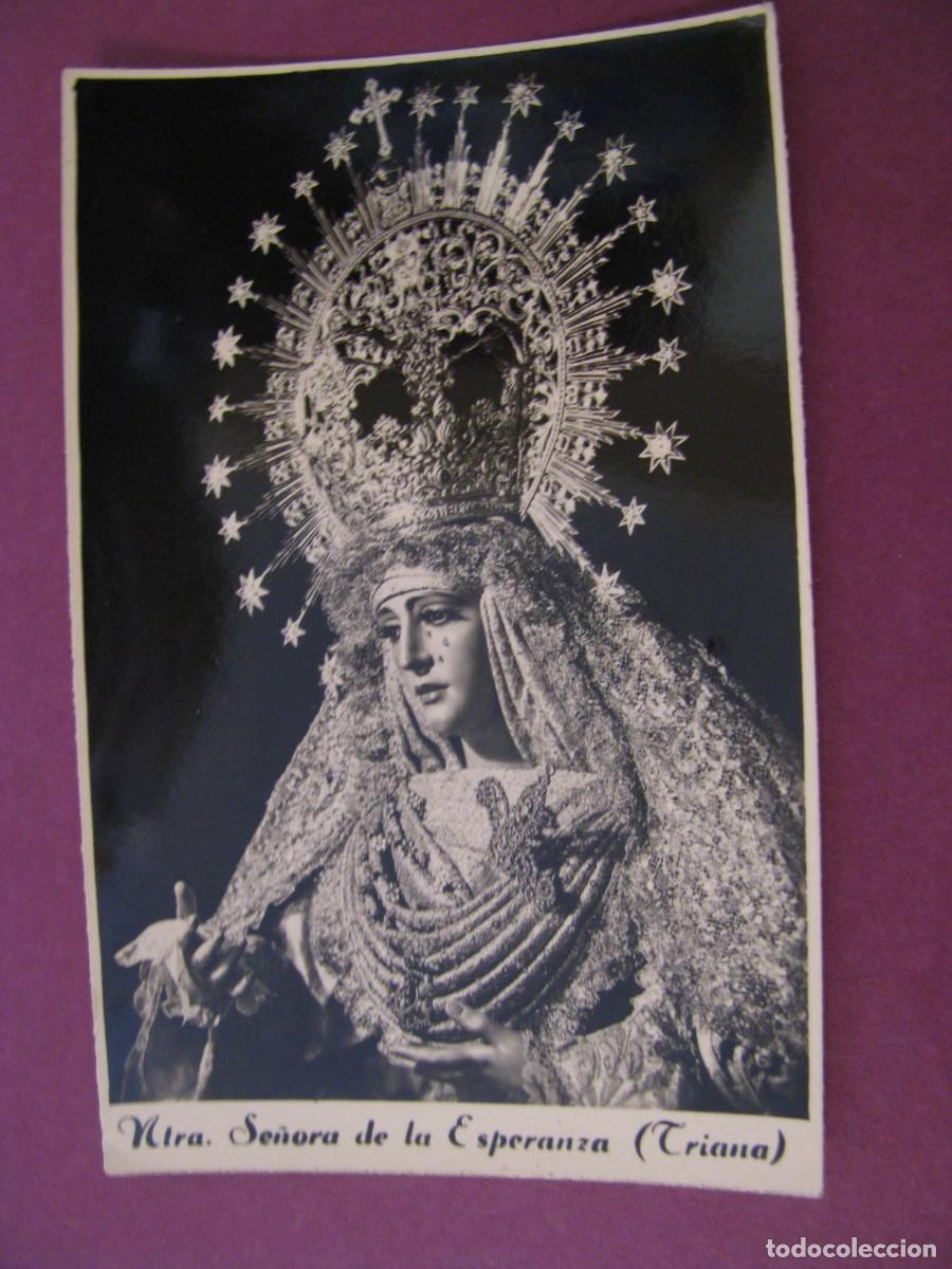 Postales: FOTO NTRA. SRA DE LA ESPERANZA (TRIANA). ESTUDIOS HARETON 9X6 CM