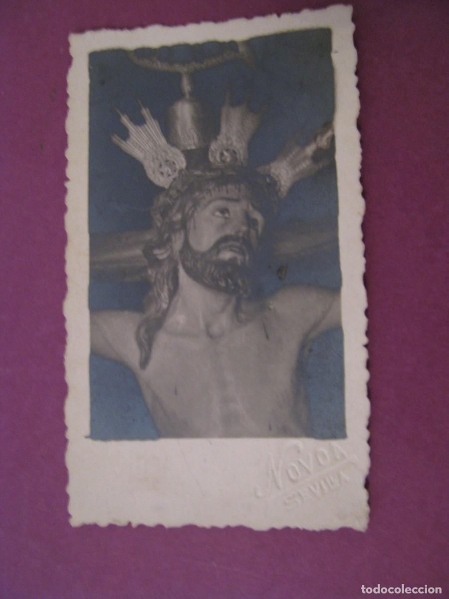 Postales: FOTO SANTISIMO CRISTO DE LA EXALTACION DE LA COFRADIA DE SANTA CATALINA, SEVILLA. FOTO NOVOA 8X4,5