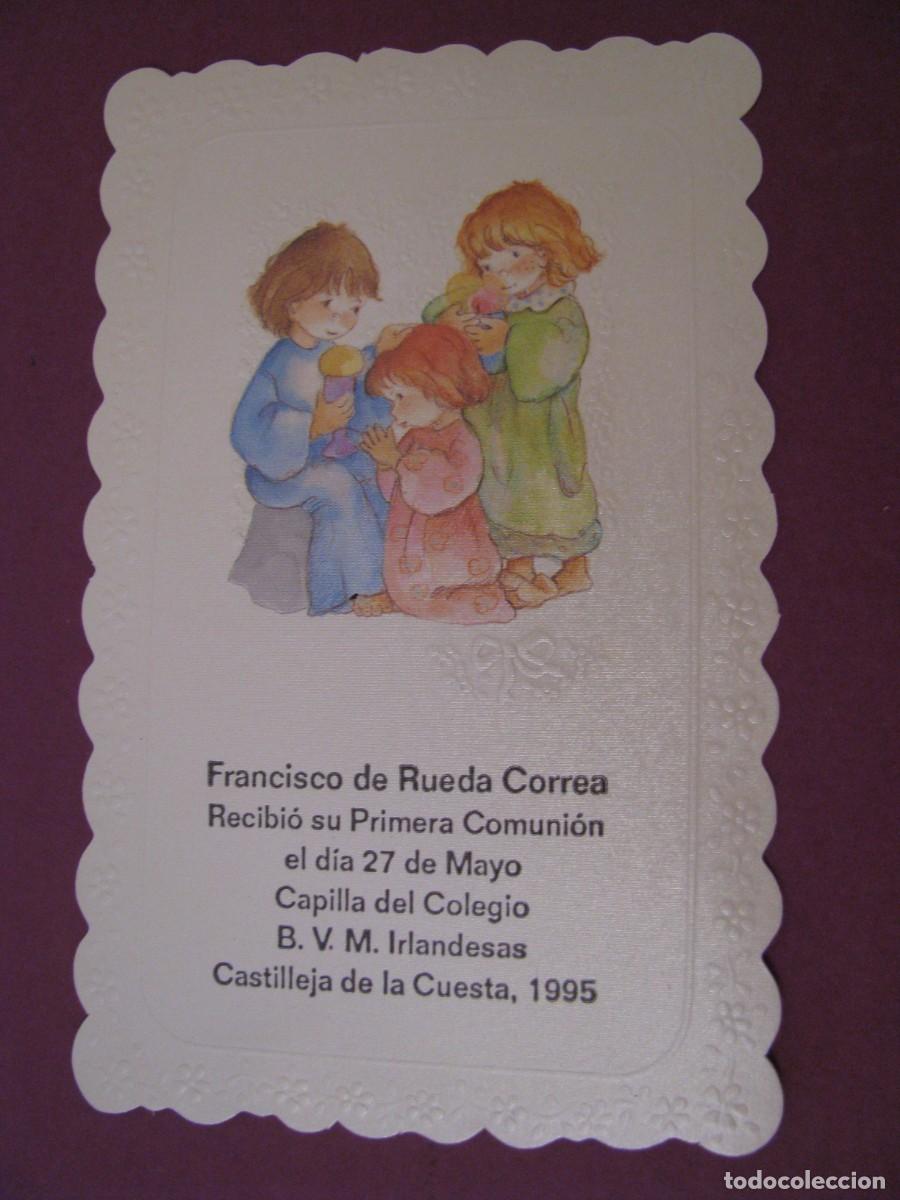 Postales: RECORDATORIO DE LA PRIMERA COMUNI&Oacute;N. IL? CASTILLEJA DE LA CUESTA 1995. 12X7,5 CM.