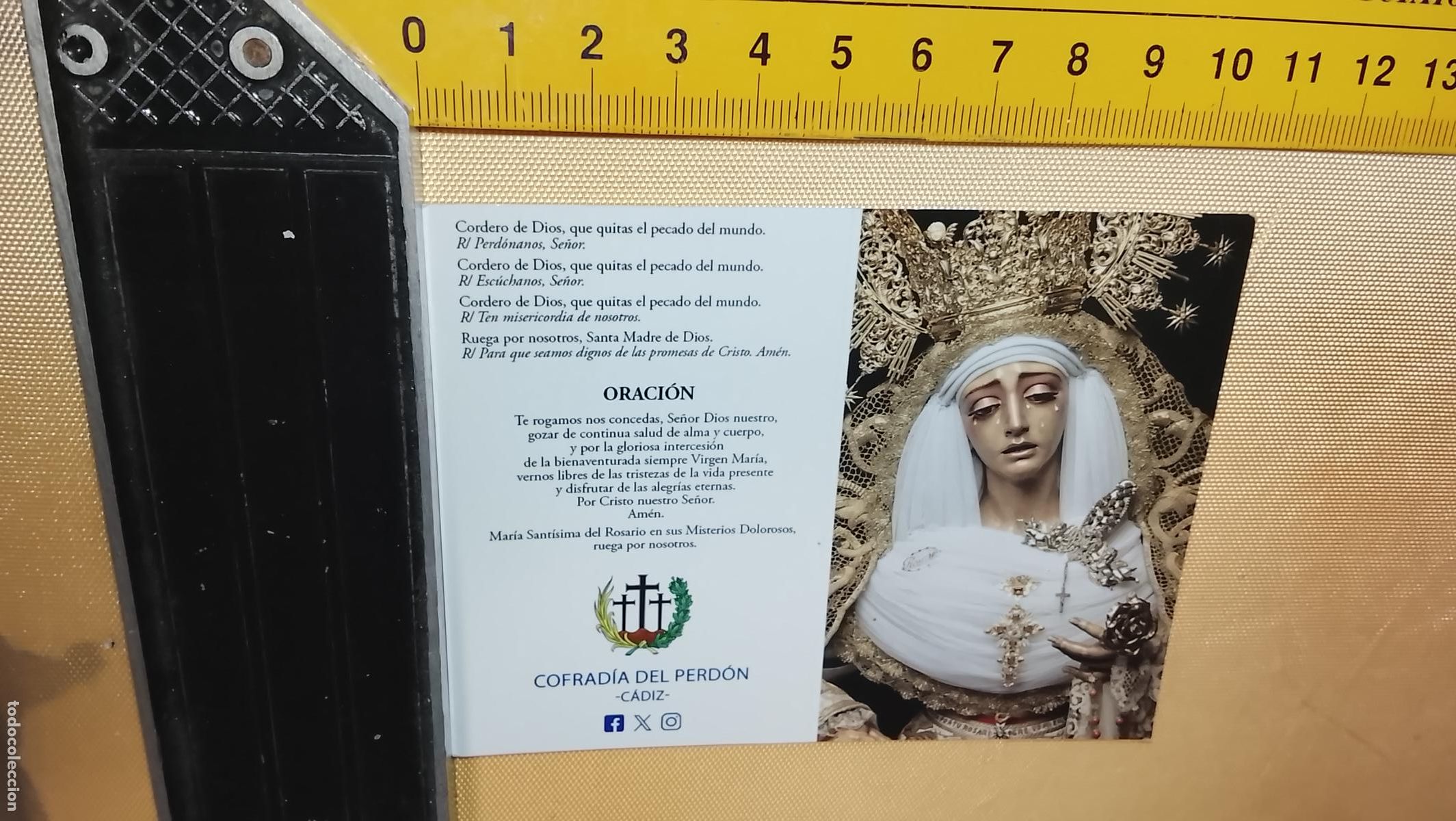 Postales: ESTAMPA RELIGIOSA ESTAMPITA DE LAS DE SEMANA SANTA DE CADIZ VIRGEN O CRISTO