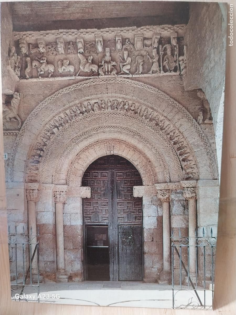 Postales: CARRION DE LOS CONDES PALENCIA PORTADA SANTA MARIA DEL CAMINO ROMANICO ED GRAND SC A&Ntilde;O 1989