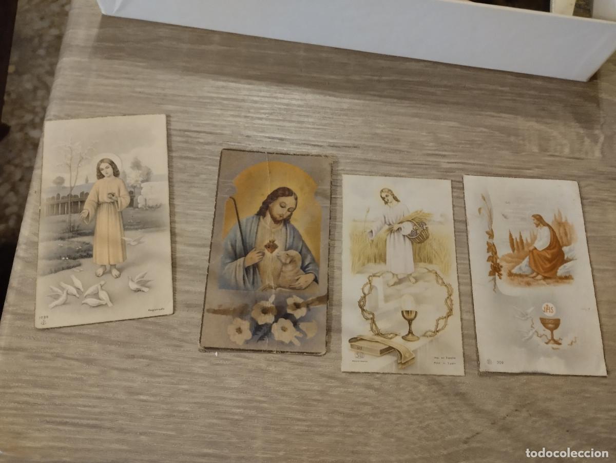 Postales: lote de cuatro estampas religiosas