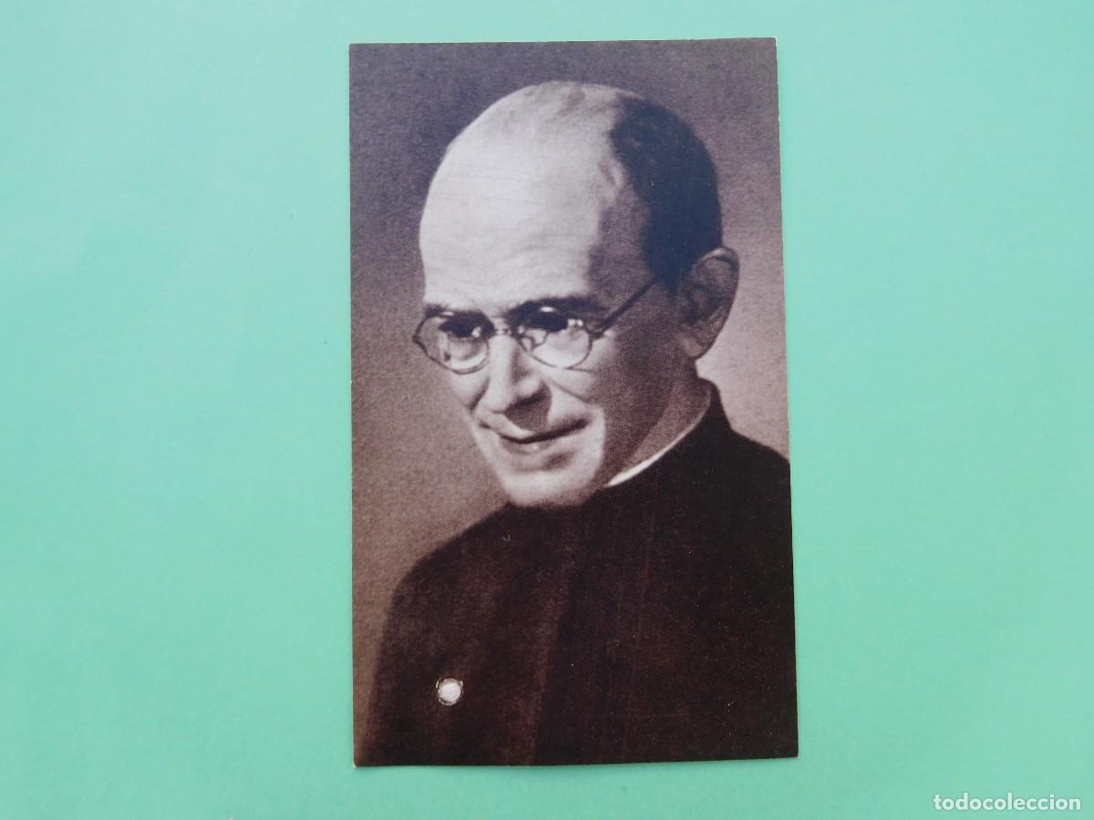 Postales: Estampa antigua con reliquia. Hermano Francisco Garate