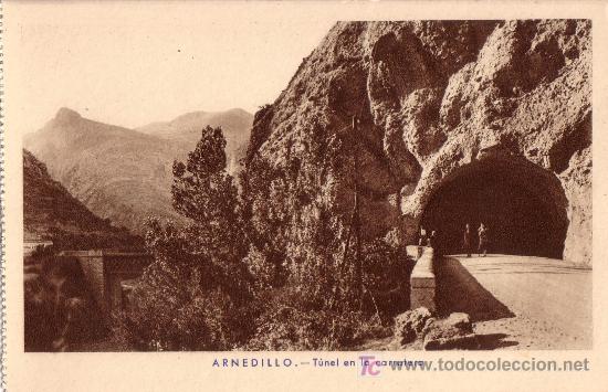 Postales: ARNEDILLO (LA RIOJA) - TUNEL DE LA CARRETERA - Foto 1