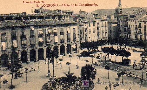 Postales: LOGRO&Ntilde;O - PLAZA DE LA CONSTITUCION - Foto 1