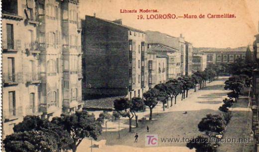 Postales: LOGRO&Ntilde;O - MURO DE CARMELITAS - Foto 1
