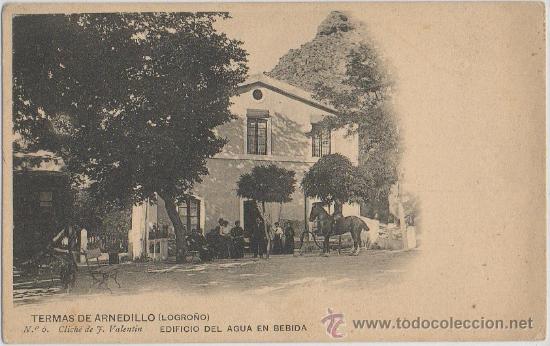 Postales: TARJETA POSTAL EDIFICIO DEL AGUA EN BEBIDA TERMAS DE ARNEDILLO LOGRO&Ntilde;O LA RIOJA - Foto 1