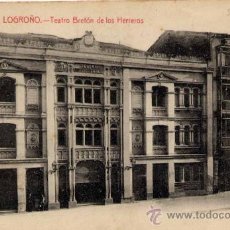 Postales: LOGROÑO(LA RIOJA).- TEATRO BRETÓN DE LOS HERREROS