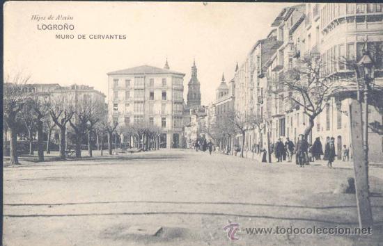 Postales: LOGRO&Ntilde;O (LA RIOJA).- MURO DE CERVANTES - Foto 1