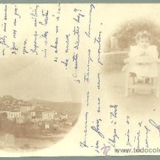 Postales: TARJETA POSTAL FOTOGRAFICA DE MUNILLA LOGROÑO - PAISAJE Y FOTO NIÑA 1901
