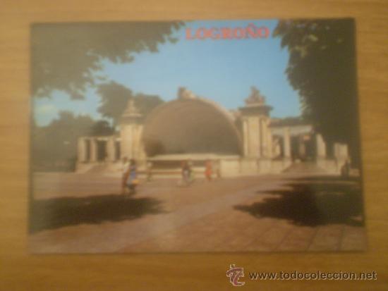 Postales: POSTAL LOGRO&Ntilde;O QUIOSCO DEL ESPOLON SIN CIRCULAR - Foto 1