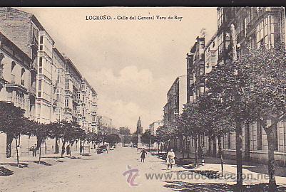 Postales: POSTAL LOGRO&Ntilde;O CALLE DEL GENERAL VARA DEL REY - Foto 1