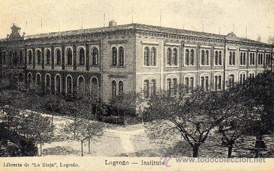 Postales: Logro&ntilde;o. Instituto. Libreria de &rdquo;La Rioja&rdquo; - Foto 1