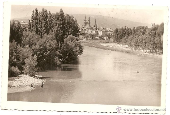 Postales: Logro&ntilde;o, postal formato antiguo - Foto 1