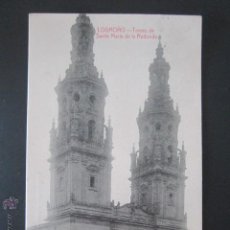 Postales: POSTAL LA RIOJA. LOGORÑO. TORRES DE SANTA MARIA DE LA REDONDA. CIRCULADA. AÑO 1919. . Lote 43544731