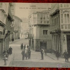 Postales: HARO (LA RIOJA) CALLE DE LA VENGA (ENTRADA), IMPRENTA Y LIBRERIA DE VIELA E ITURBE, HAUSER Y MENET, 