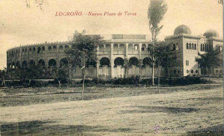 Postales: POSTAL LOGRO&Ntilde;O - NUEVA PLAZA DE TOROS. - Foto 1