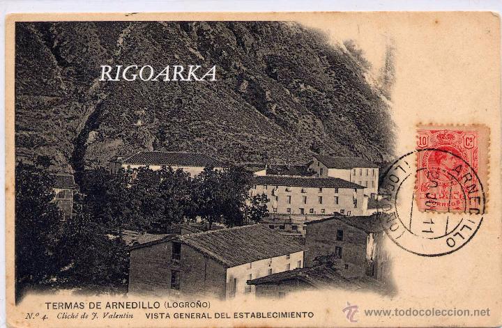 Postales: TERMAS DE ARNEDILLO (LOGRO&Ntilde;O).- VISTA GENERAL DEL ESTABLECIMIENTO - Foto 1