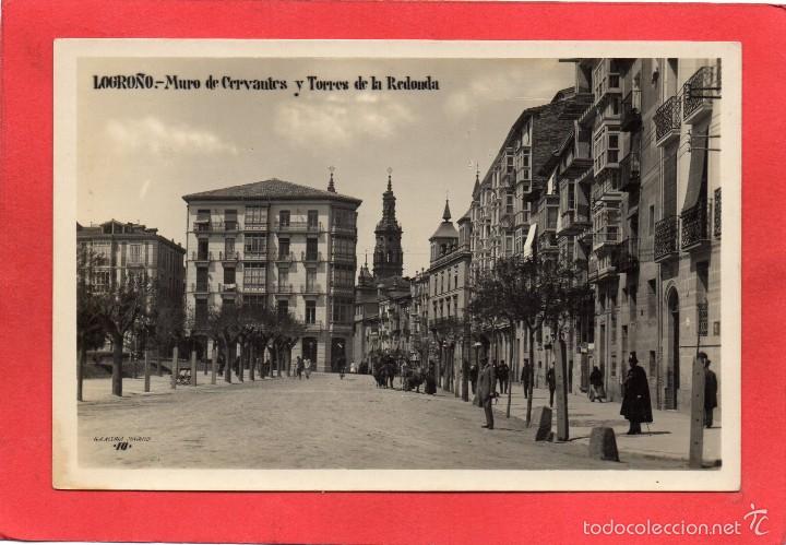 Postales: logro&ntilde;o. muro de cervantes. margara - Foto 1
