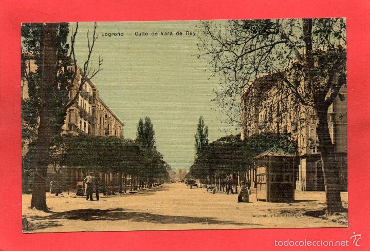 Postales: logro&ntilde;o. calle vara de rey - Foto 1