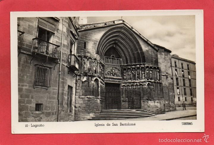 Postales: logro&ntilde;o. 10 iglesia. soberanas - Foto 1