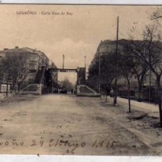 Postales: LOGROÑO. CALLE VARA DE REY 1915 SALÓN MURILLO. CIRCULADA SELLO ARRANCADO.