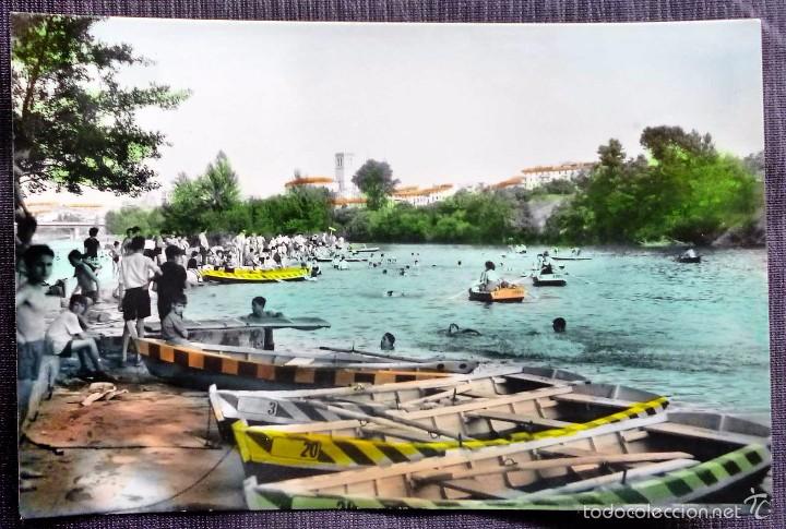Postales: LOGRO&Ntilde;O. PLAYA DEL RIO EBRO. COLOREADA. - Foto 1